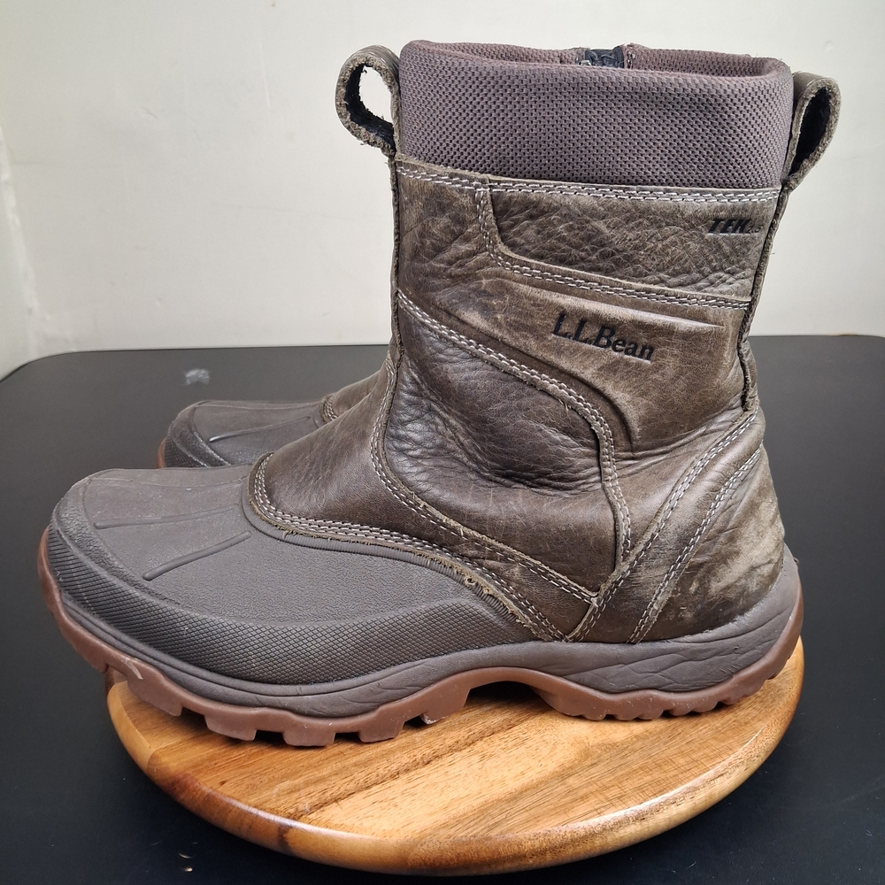 LL Bean Men's Storm Chaser Tek 2.5 Primaloft  Boots Sz 9 Leather
